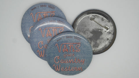 vintage vans country western badge