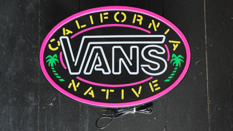 vintage vans california native neon sign (location london)