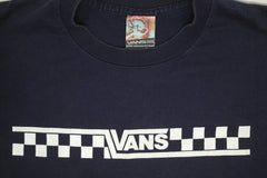 vintage vans checkerboard l-s shirt ~ XL