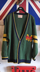 vintage vans varsity city campus cardigan ~ L
