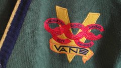 vintage vans varsity city campus cardigan ~ L