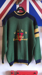 vintage vans varsity city campus sweater ~ L